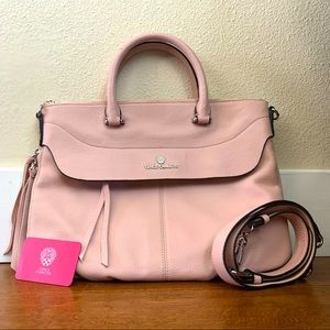Vince Camuto Expandable Dusty Rose Handbag with Shoulder Strap (EUC)